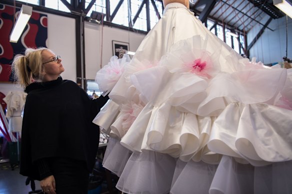 Costume and set designer Gabriela Tylesova.