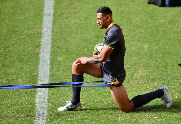 Star: Israel Folau is brilliant under the high ball and is a damaging runner, but lacks a high-class kicking game.