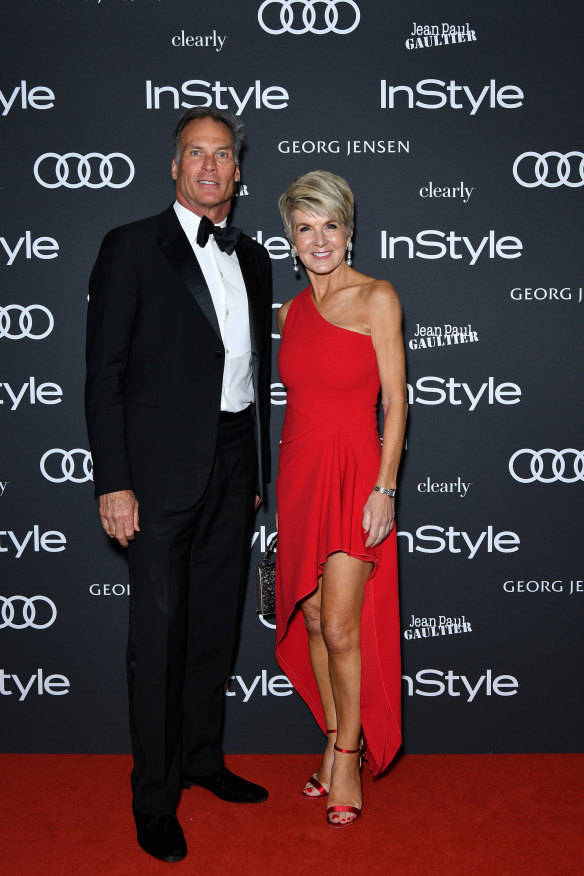 David Panton and Julie Bishop at the InStyle gala.