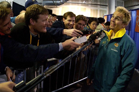 What have I just done? .... The world's media interview look for an explanation from Steve Bradbury.