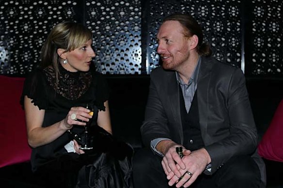 Jodie Jones and Steve Carne from Sourcedining restaurant in Albury at the 2011 Good Food Guide Awards.