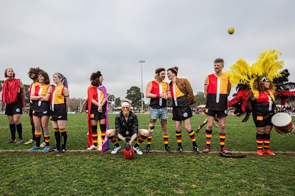 Rockdogs players during the Reclink Community Cup.
