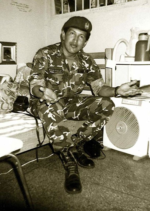 In this undated photo released by Miraflores Press Office, Hugo Chavez poses as he serves time in the Yare II prison near Caracas, Venezuela.