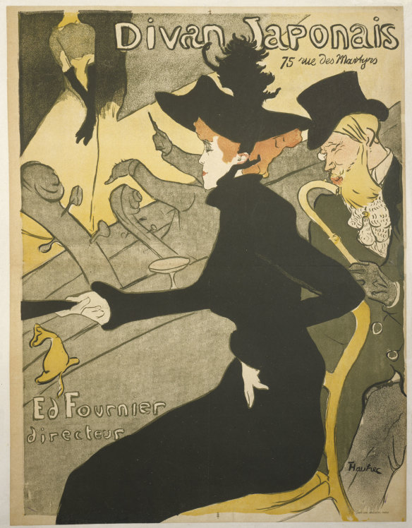 Henri de Toulouse-Lautrec, poster for the cabaret venue Divan Japonais at 75 rue des Martyrs, 1892.