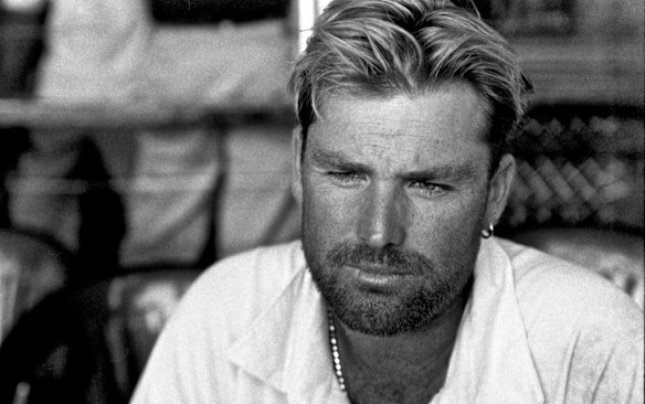 Warne after Australia lost a close first Test against Sri Lanka in Kandy in September 1999.   