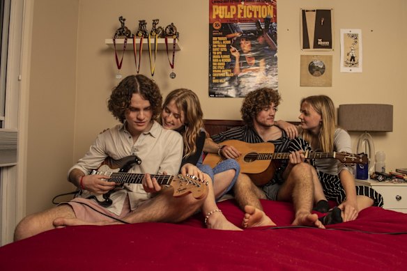 Twins Ned and Jim Tulip wanted a traditional 18th bash, with beers and mates in the back yard, but instead had a dinner in isolation with their parents and girlfriends, Jess Rogers and Amy Whalland. "That was disappointing, but we still had a nice evening," says Ned.