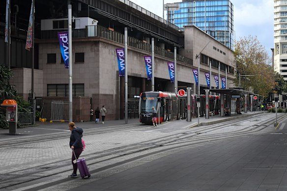 The area is serviced by light rail.