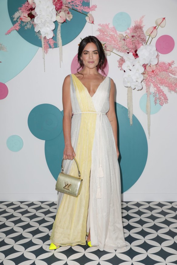 Olympia Valance matches the decor at Bumble.