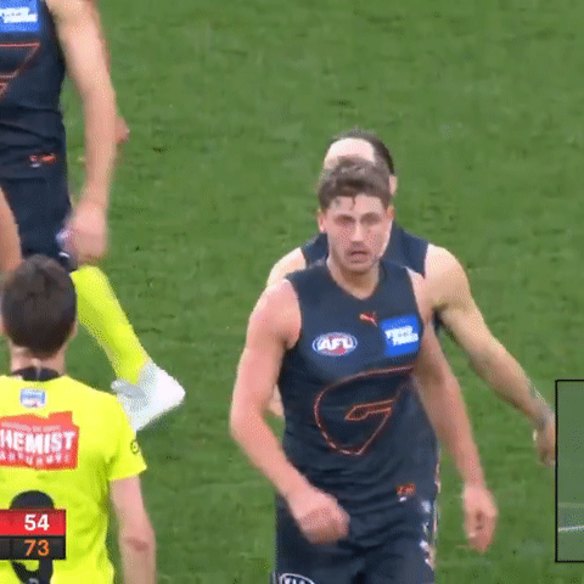 The Toby Greene umpire contact last year.