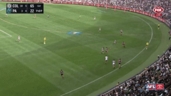 The eye-catching play between Pendlebury and Daicos.