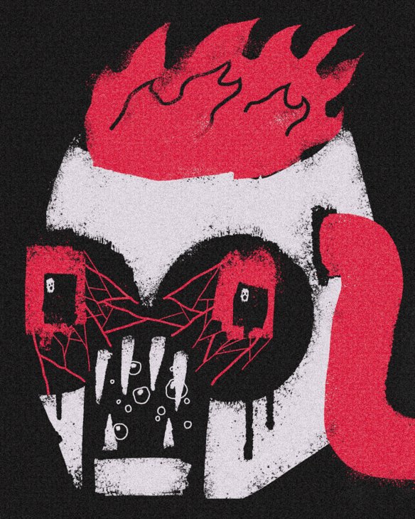 A copy of an NFT titled Afterburn by XCOPY.


