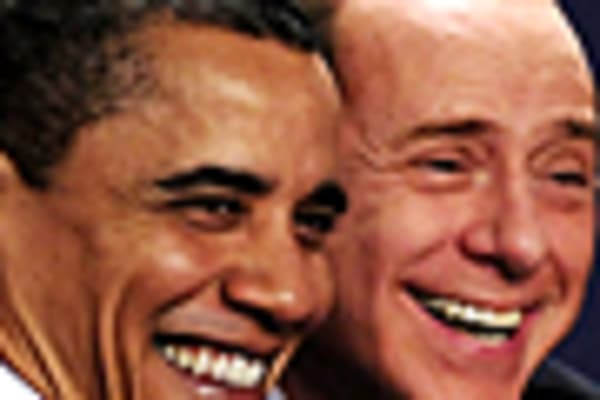 Berlusconi calls Obama 'tanned' - again - and makes wisecrack about Michelle