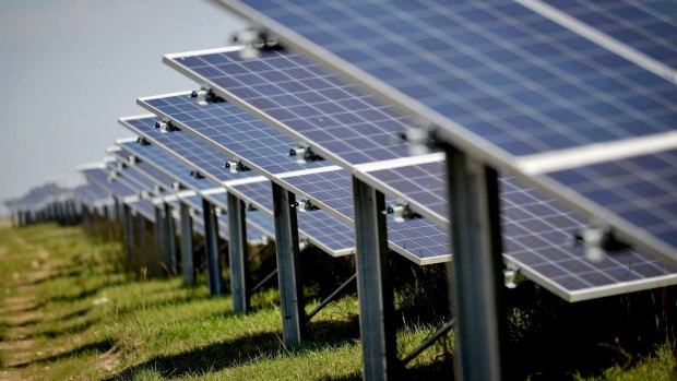 The new solar farm can provide power to up to 122,000 homes.