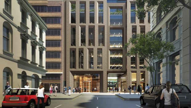 Investa's $110 million, 18-storey office tower at 151 Clarence Street, known as Barrack Place.