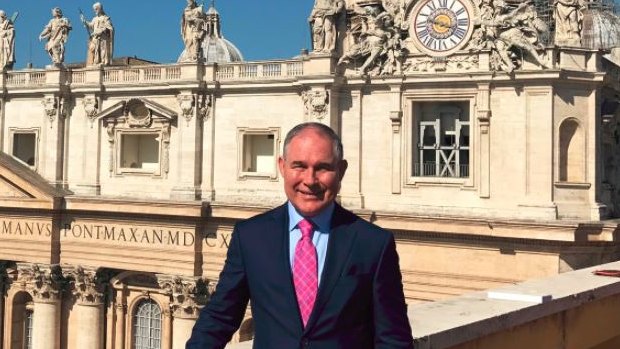 EPA director Scott Pruitt pictured in Rome in June 2017. 