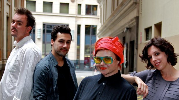Gen Y is the slashie generation. Theyre people who straddle different industries, disciplines and artforms. Alex Singh (blue shirt) , Jess Cook (red head scarf), Graz Mulcahy (white shirts) and Laura Scrivano, photographed in 2011.