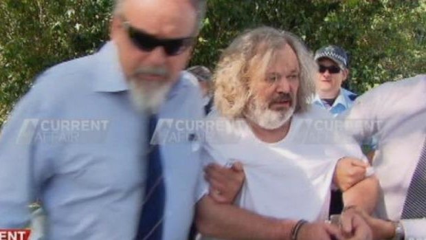 Peter Foster is arrested near Byron Bay.