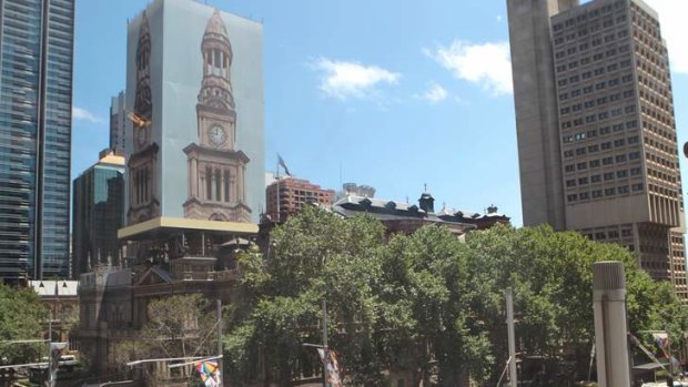 Sydney Town Hall has been under construction for months.