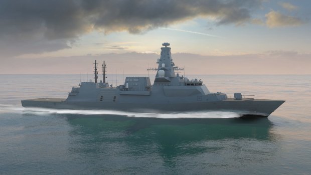 An artist's portrayal of BAE System's Global Combat Ship, which is among the contenders for a $35 billion Australian tender.