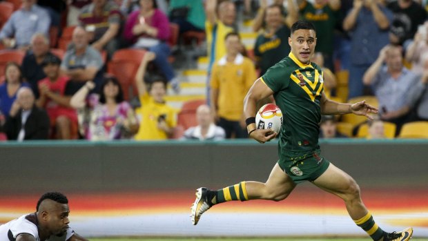 Kangaroos winger Valentine Holmes could soon be playing in New York.