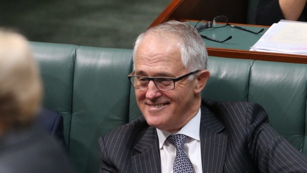 Communications Minister Malcolm Turnbull in question time on Thursday.