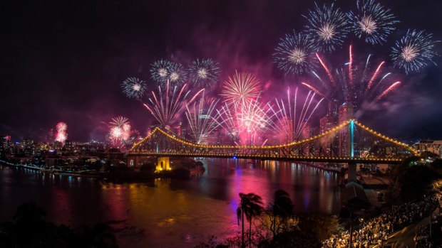 Riverfire staged as part of the Brisbane Festival.