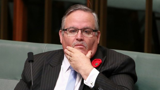 Deputy government ship Ewen Jones during question time on Tuesday.