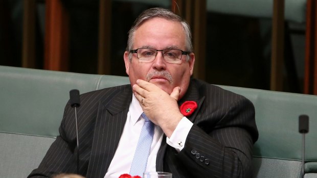 Deputy government ship Ewen Jones during question time on Tuesday.