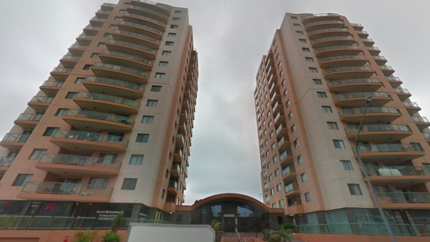 The two-tower apartment complex in Hurstville where Wachira "Mario" Phetmang lived. 