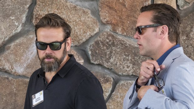 Lachlan Murdoch (left) will be CEO of the new Fox company, with his brother James (right) expected to depart.