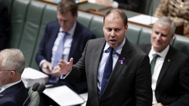 Energy Minister Josh Frydenberg in Federal Parliament this week.