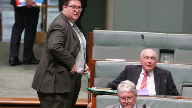 Coalition MP George Christensen during question time on Monday.