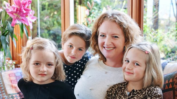 Sarah Rejma with  daughters (left to right) Lulu, Kasia and Ella. 