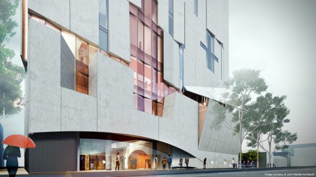 An artist's impression of the new Melbourne Conservatorium currently under construction.