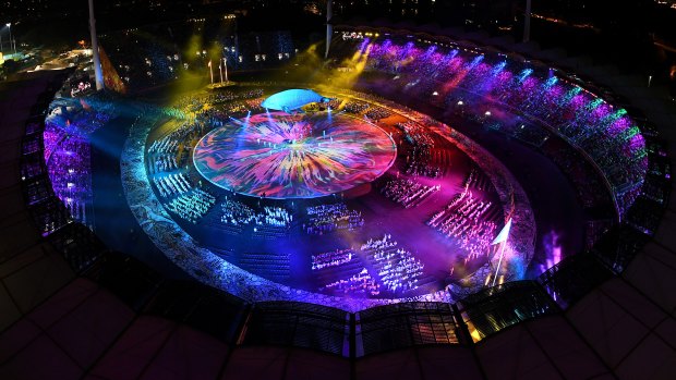 The colour and glitz of the opening ceremony.