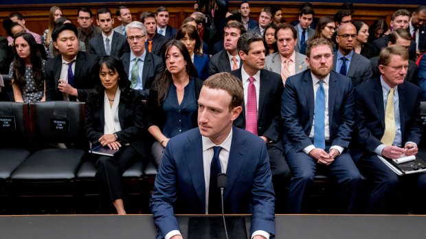 Facebook CEO Mark Zuckerberg preparing to testify before US Congress.