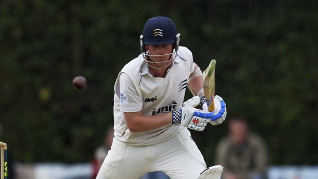 GUILDFORD, ENGLAND - JULY 20: Sam Robson of Middlesex hits out during the LV County Championship Division Two match between Surrey and Middlesex at Guildford Cricket Club Sports Ground on July 20, 2011 in Guildford, England.. (Photo by Paul Gilham/Getty Images) robson.jpg