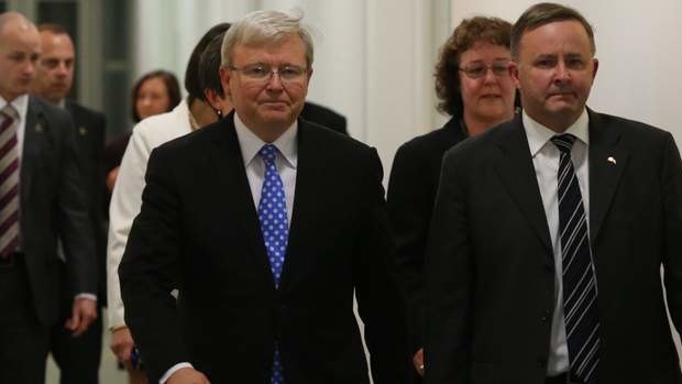 New team: Kevin Rudd and Anthony Albanese.