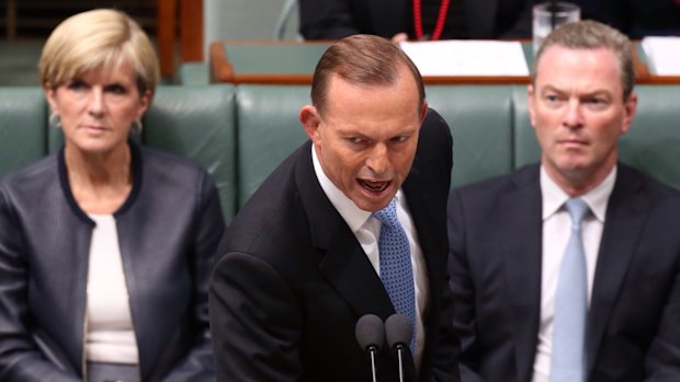 Prime Minister Tony Abbott during Question Time on Thursday.