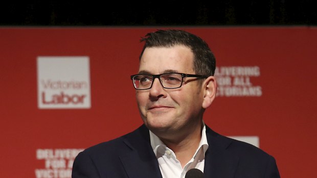 Victorian Premier Daniel Andrews at the ALP state conference.