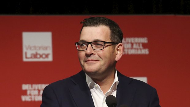 Victorian Premier Daniel Andrews at the ALP state conference.