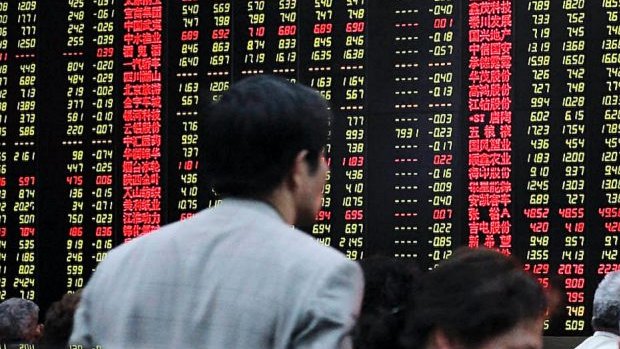 Chinese stocks are down for a third straight day.
