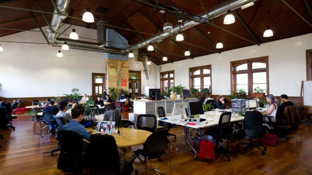 Hub Melbourne is a shared office space that encourages collaboration between occupations.
