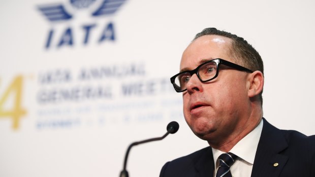 Alan Joyce at the IATA AGM in Sydney. 