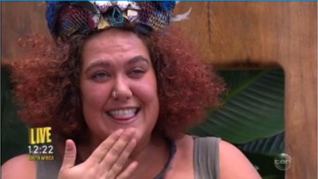 Casey Donovan signs "thank you" over her I'm A Celebrity win.