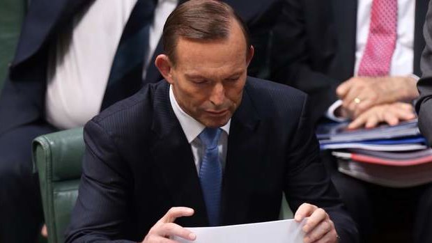 Prime Minister Tony Abbott after his national security statement on Monday. Photo: Andrew Meares