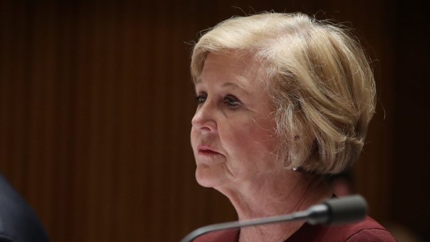 Gillian Triggs during a committee hearing on Thursday.