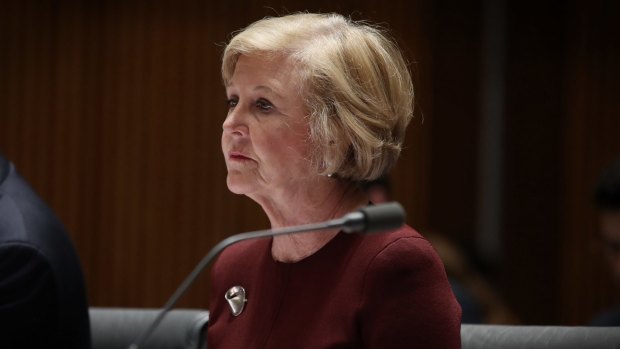 Gillian Triggs during a committee hearing on Thursday.