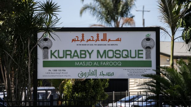 Police alleged a group of men went to the Kuraby Mosque and disrupted proceedings.