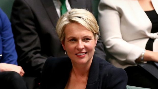 Acting opposition leader Tanya Plibersek listens as Prime Minister Malcolm Turnbull speaks during question time on Thursday.